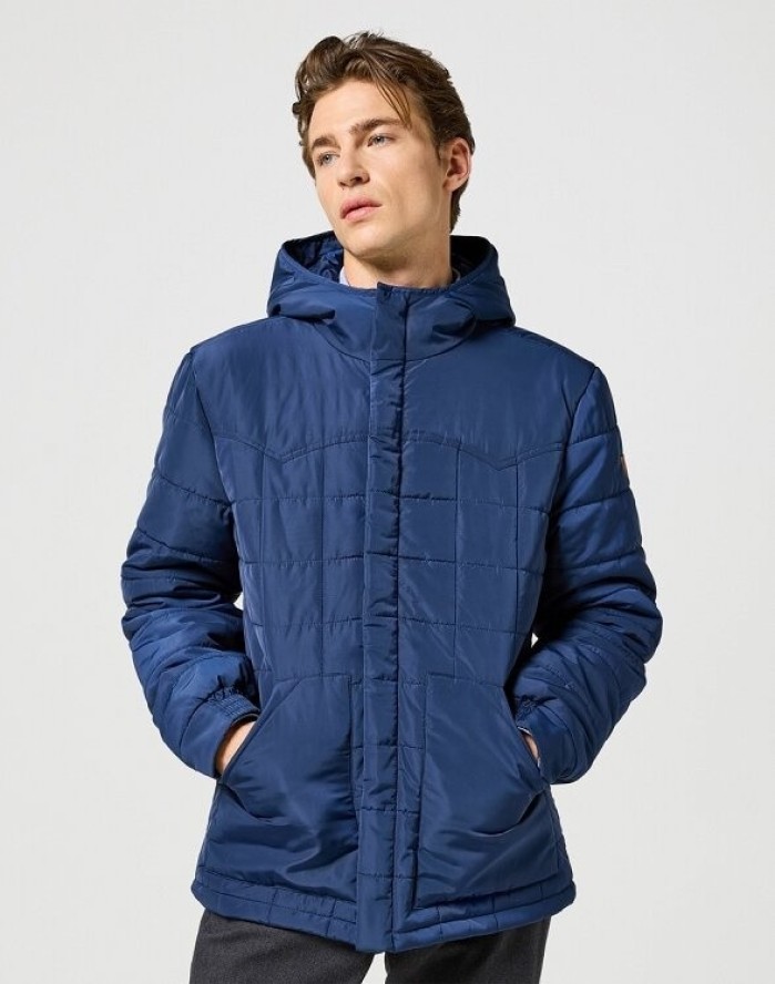 WRANGLER MESKA KURTKA TRANSITIONAL PUFFER NAVY 112357208 W4E2013678