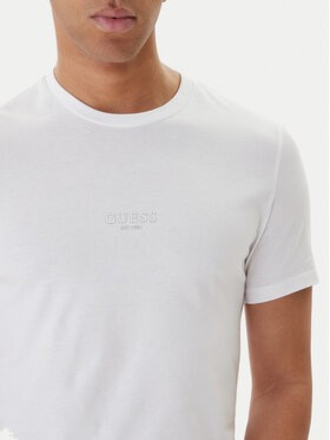 Guess T-Shirt M2YI72 I3Z14 Biały Slim Fit