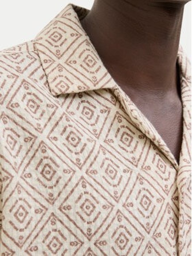 Jack & Jones Koszula Bluvincent 12273289 Beżowy Relaxed Fit