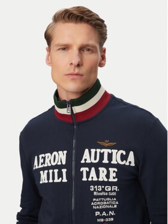 Aeronautica Militare Bluza 261FE2105UF00683 Granatowy Regular Fit