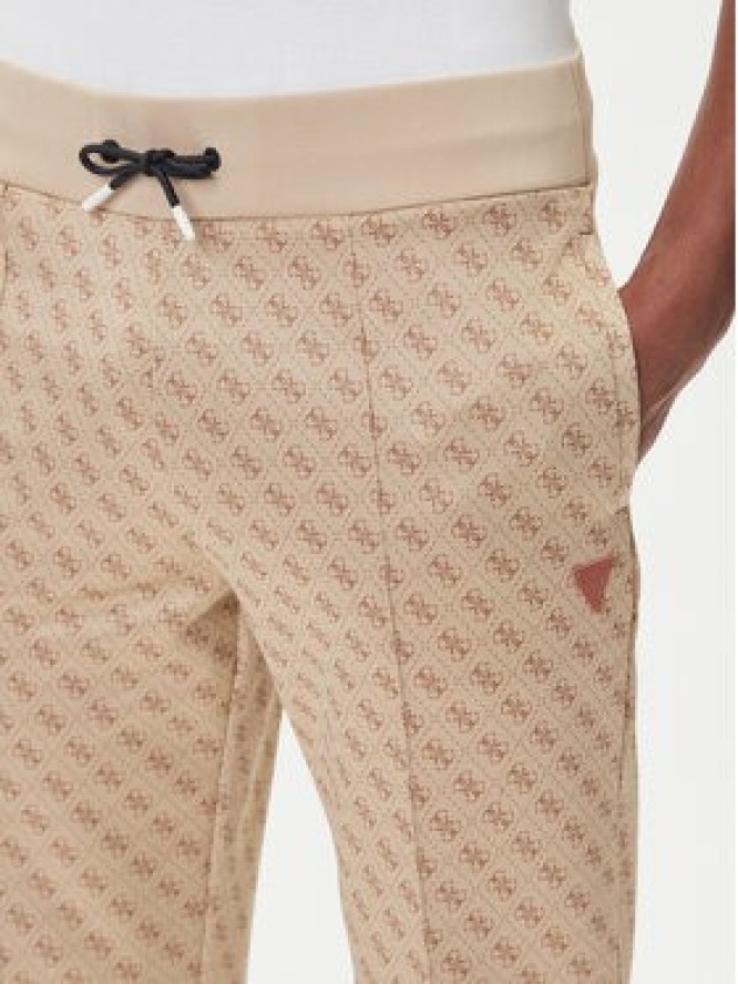 Guess Spodnie dresowe Z2BB05 K7122 Beżowy Regular Fit