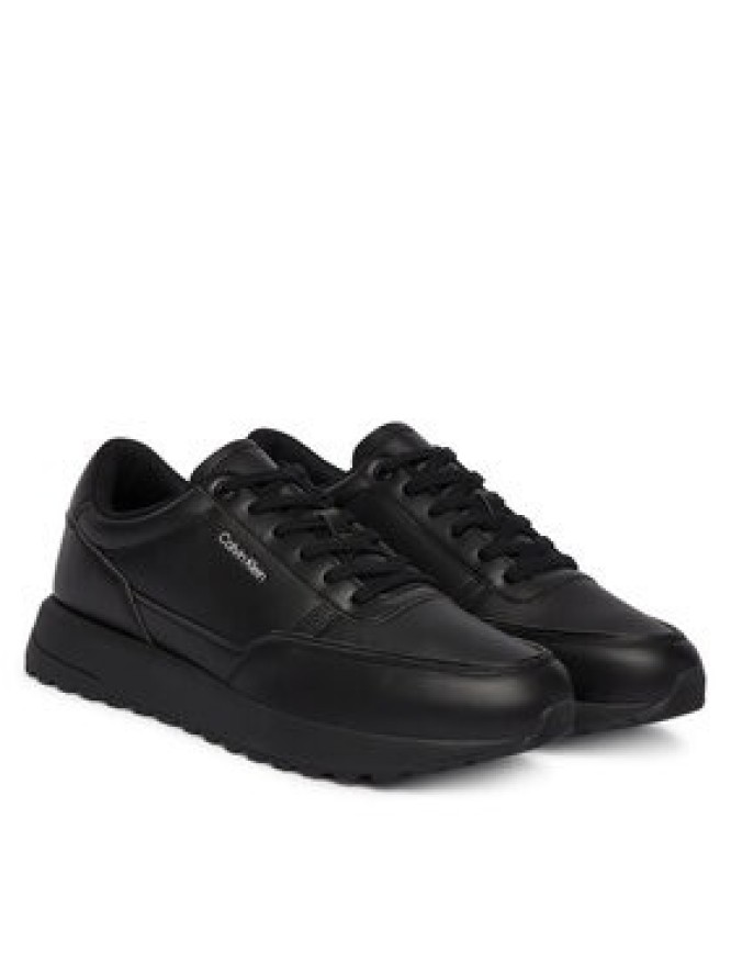 Calvin Klein Sneakersy City Runner Laceup Lth HM0HM02146 Czarny