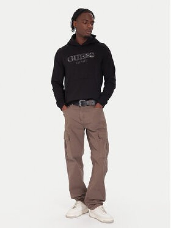 Guess Bluza M5BQ36 K9Z21 Czarny Regular Fit