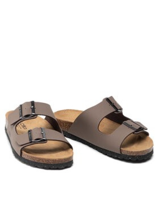 CMP Klapki Eco Thalita Slipper 3Q91017 Brązowy