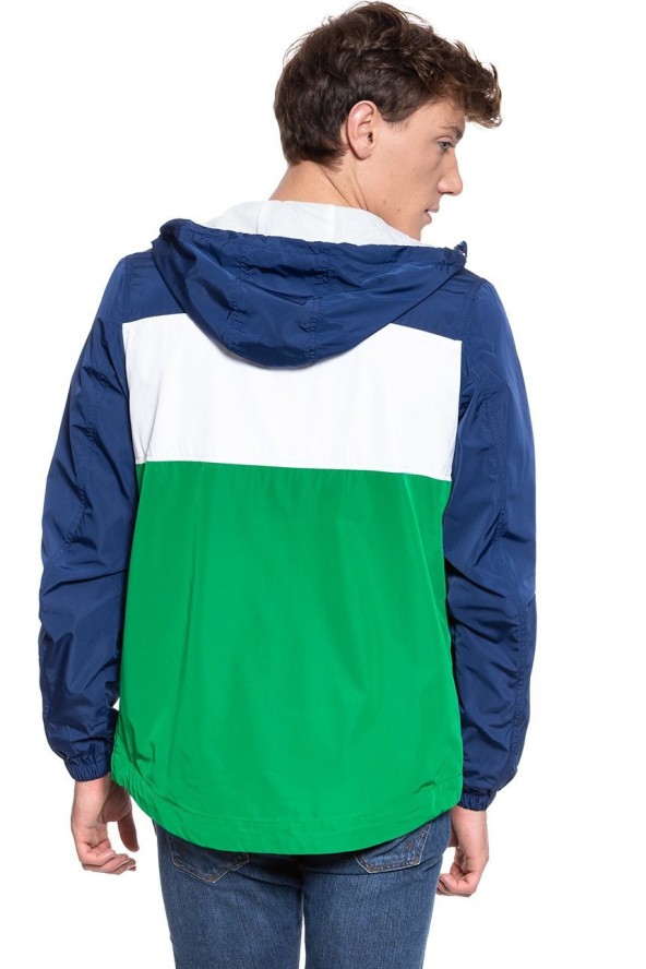 KURTKA WRANGLER WALLY WINDBREAKER BLUE DEPTHS W4707V9JY 112128992