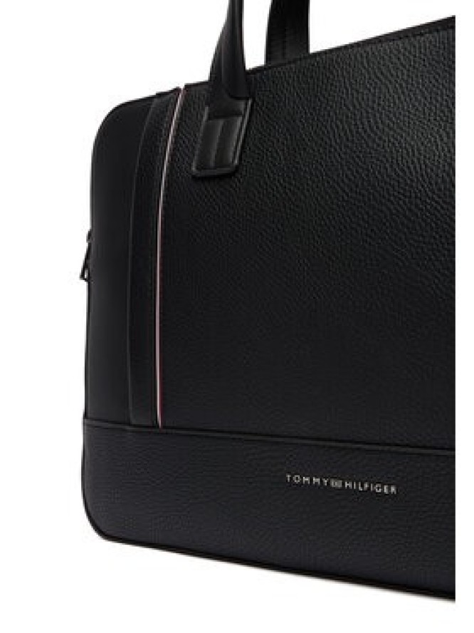 Tommy Hilfiger Torba na laptopa Th Central Slim Computer Bag AM0AM13631 Czarny