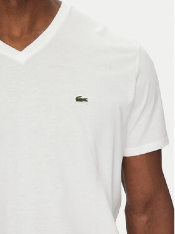 Lacoste T-Shirt TH6710 Biały Regular Fit