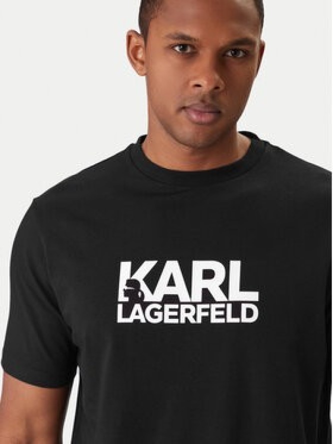 KARL LAGERFELD T-Shirt 755780 561235 Czarny Regular Fit