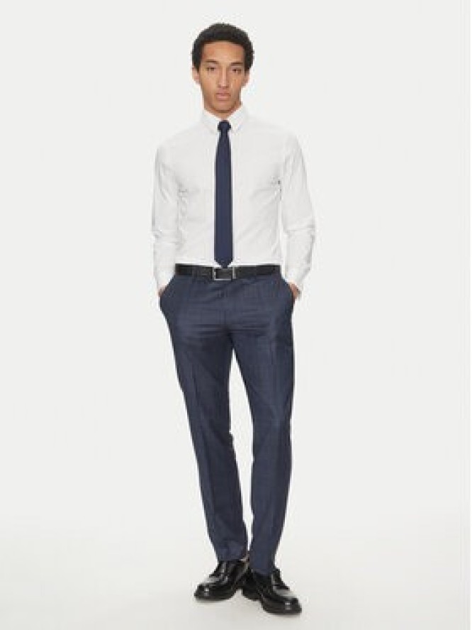 Calvin Klein Koszula LV04LB145G Biały Slim Fit