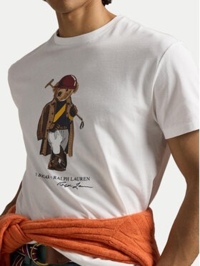 Polo Ralph Lauren T-Shirt 710B16611001 Biały Slim Fit