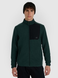 4F Polar ze stójką regular męski - zielony 3XL