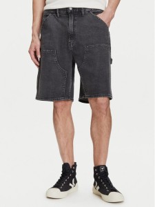 Gap Szorty jeansowe 767488 Czarny Relaxed Fit