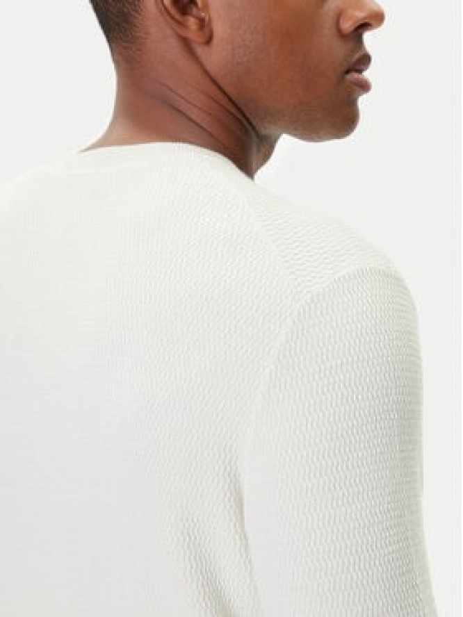 Calvin Klein Sweter LV04LB327G Écru Regular Fit