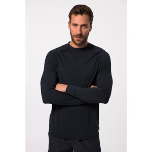 Męska Koszulka do pływania długi rękaw ochrona UV okrągły dekolt