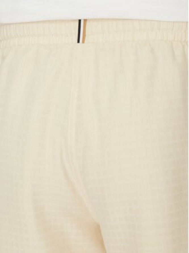 BOSS Szorty materiałowe 50540134 Écru Regular Fit