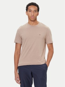 Tommy Hilfiger T-Shirt Ess Seasonal MW0MW39995 Beżowy Regular Fit