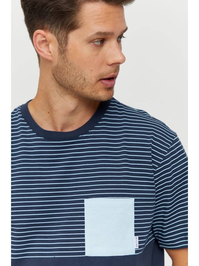 MAZINE Koszulka "Felton" w kolorze granatowym rozmiar: S