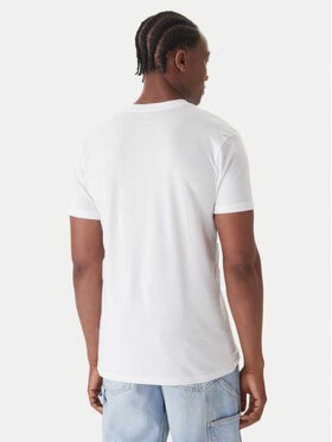 Quiksilver T-Shirt Anchor EQYZT08178 Biały Regular Fit