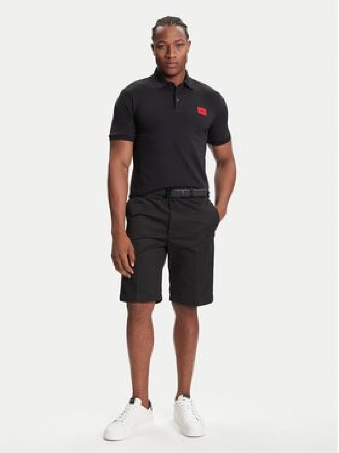 HUGO Szorty materiałowe Darik241 50505857 Czarny Regular Fit