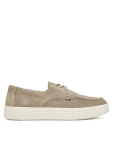 Tommy Hilfiger Półbuty Casual Suede Stitch Toe Hybrid FM0FM05707 Beżowy