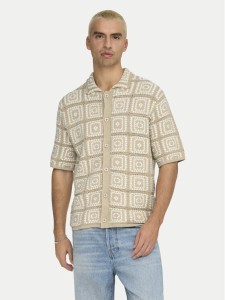 Only & Sons Koszula Bart 22033329 Beżowy Relaxed Fit