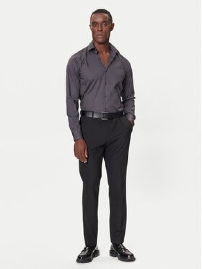 Calvin Klein Koszula LV019EU037 Szary Slim Fit