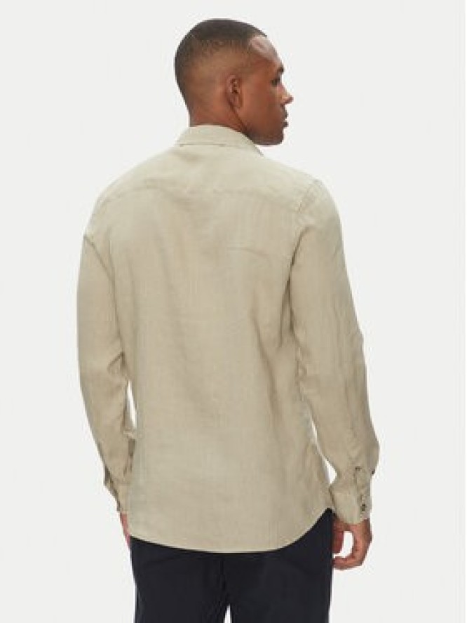 Aeronautica Militare Koszula 251CA1239CT3089 Beżowy Regular Fit