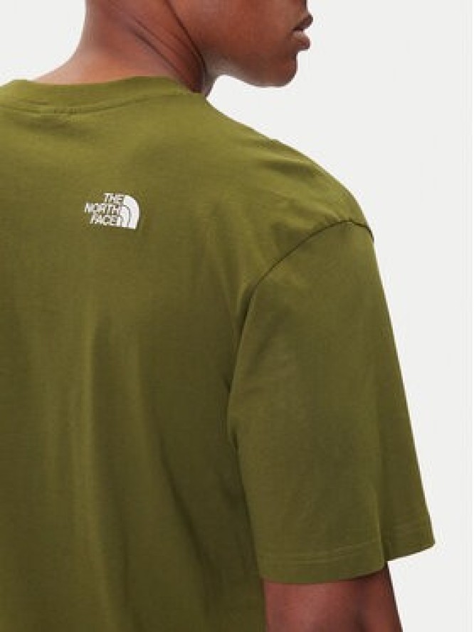 The North Face T-Shirt Simple Dome NF0A87NR Zielony Oversize