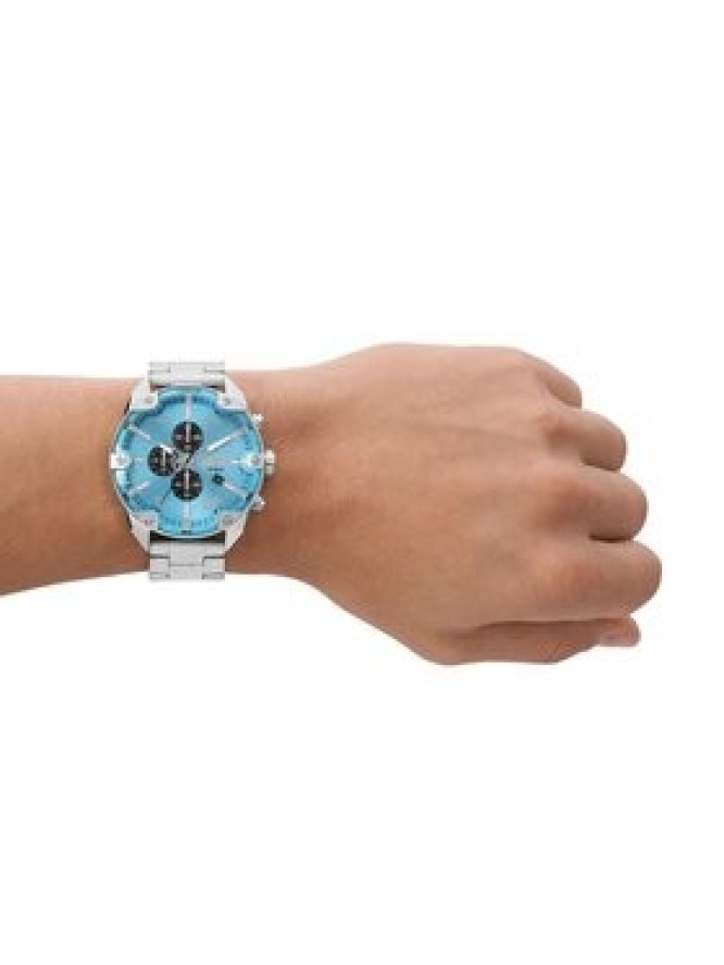 Diesel Zegarek Spiked DZ4655 Srebrny