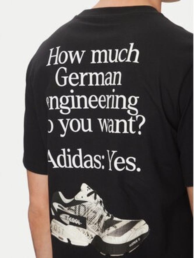 adidas T-Shirt German Engineering Graphic JP1528 Czarny Regular Fit