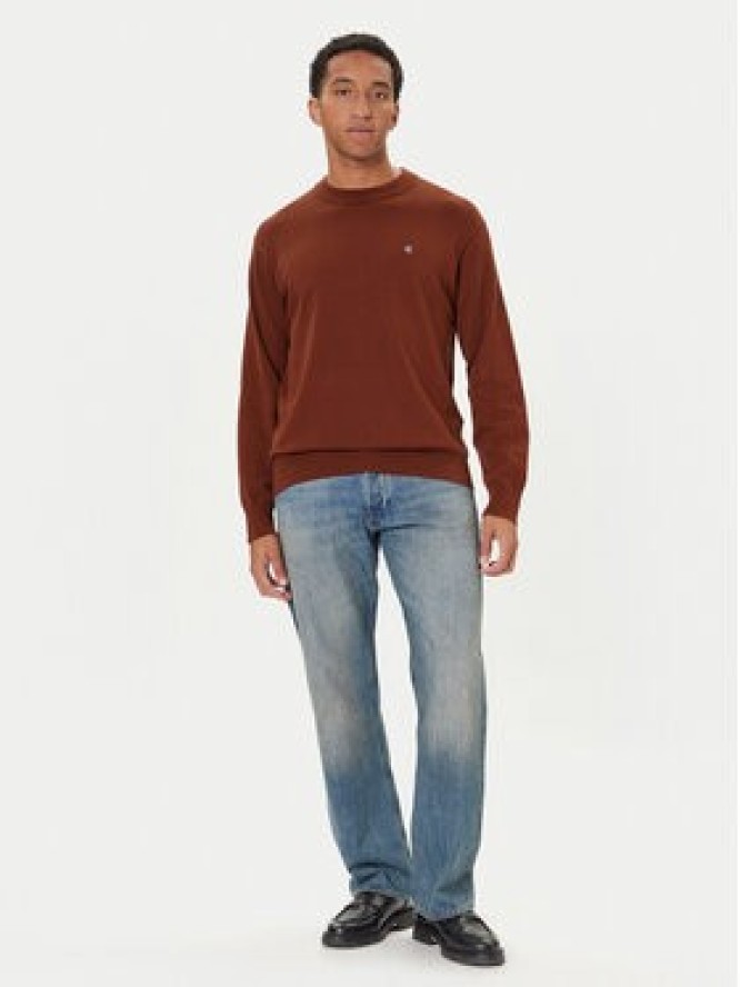 Calvin Klein Jeans Sweter LV04RC309G Czerwony Regular Fit