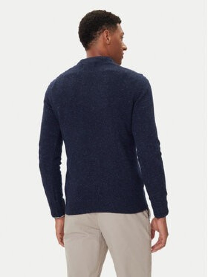 Barbour Sweter Essential Tisbury MKN0844GY12 Granatowy Regular Fit