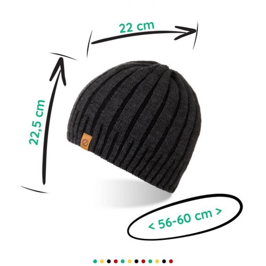 Męska czapka zimowa Brødrene cz16 c. szara 9934