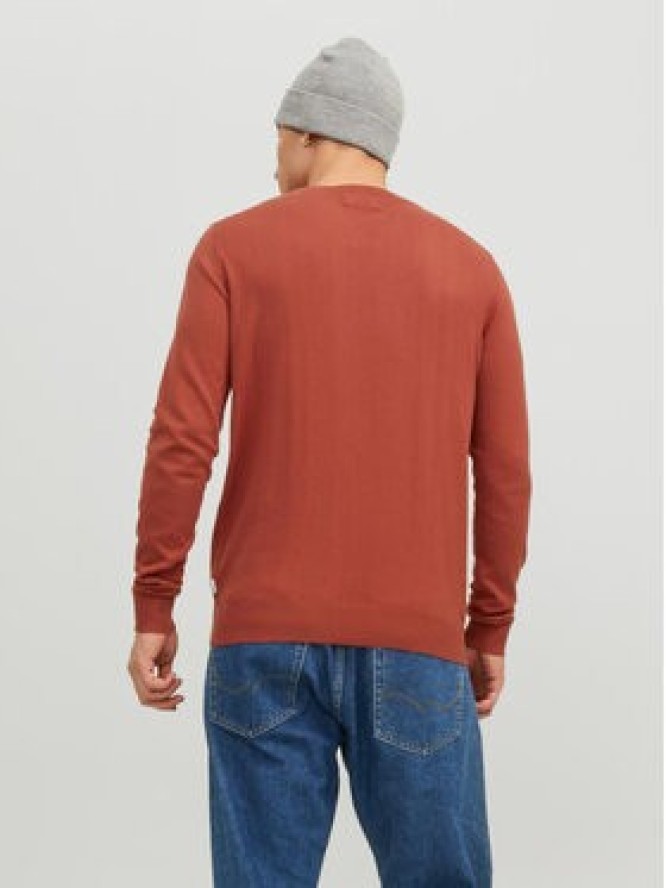 Jack & Jones Sweter 12208364 Pomarańczowy Regular Fit