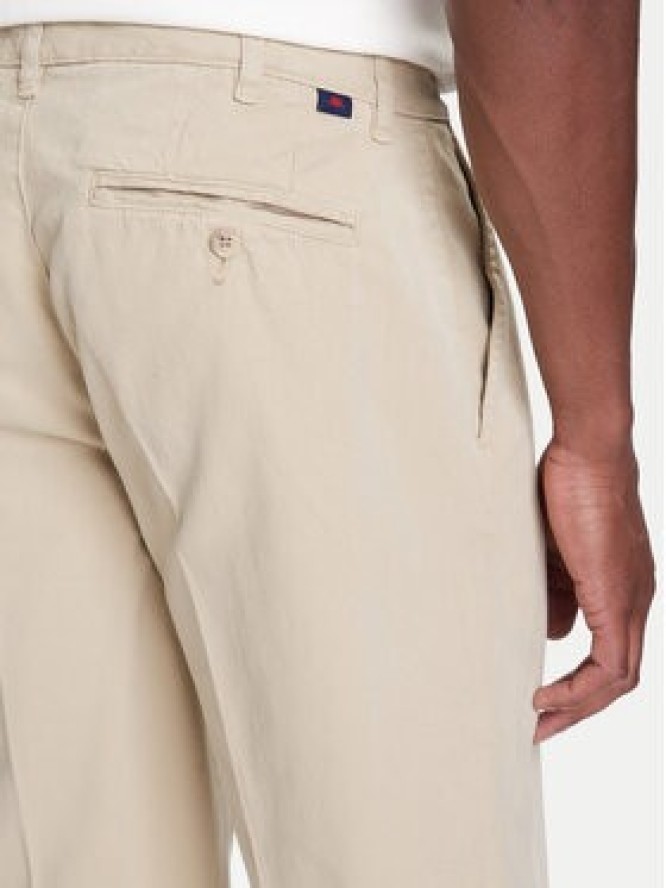 Robe di Kappa Szorty materiałowe Oris 600BTI0 Beżowy Slim Fit