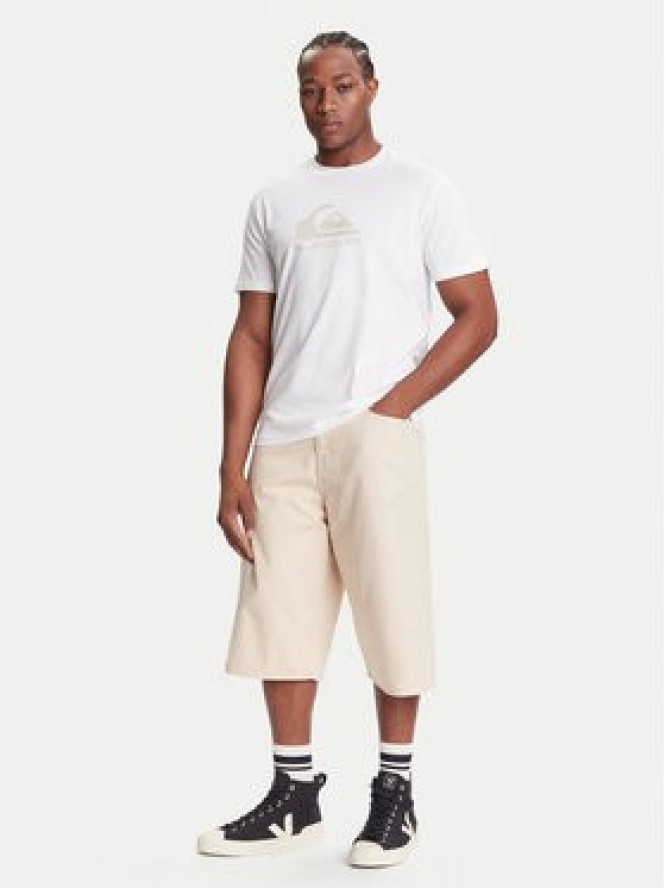Quiksilver T-Shirt Ev Comp Logo EQYZT08182 Biały Regular Fit