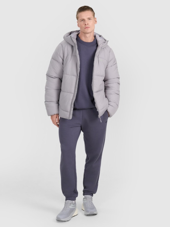 4F Kurtka puchowa z wypełnieniem syntetycznym męska - szara XXL