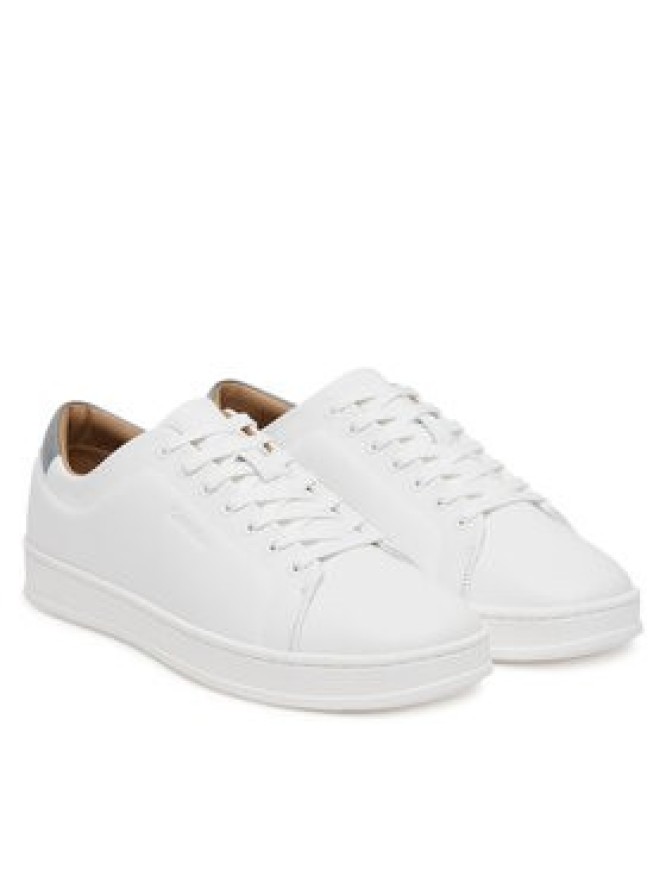 Calvin Klein Sneakersy Pure Low Laceup Cupsole Hf Lth HM0HM01859 Biały