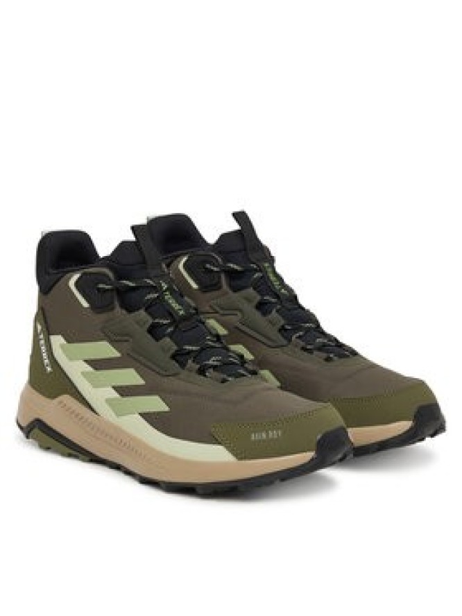 adidas Trekkingi Terrex Anylander Mid Rain.Rdy Hiking Shoes JR6594 Brązowy