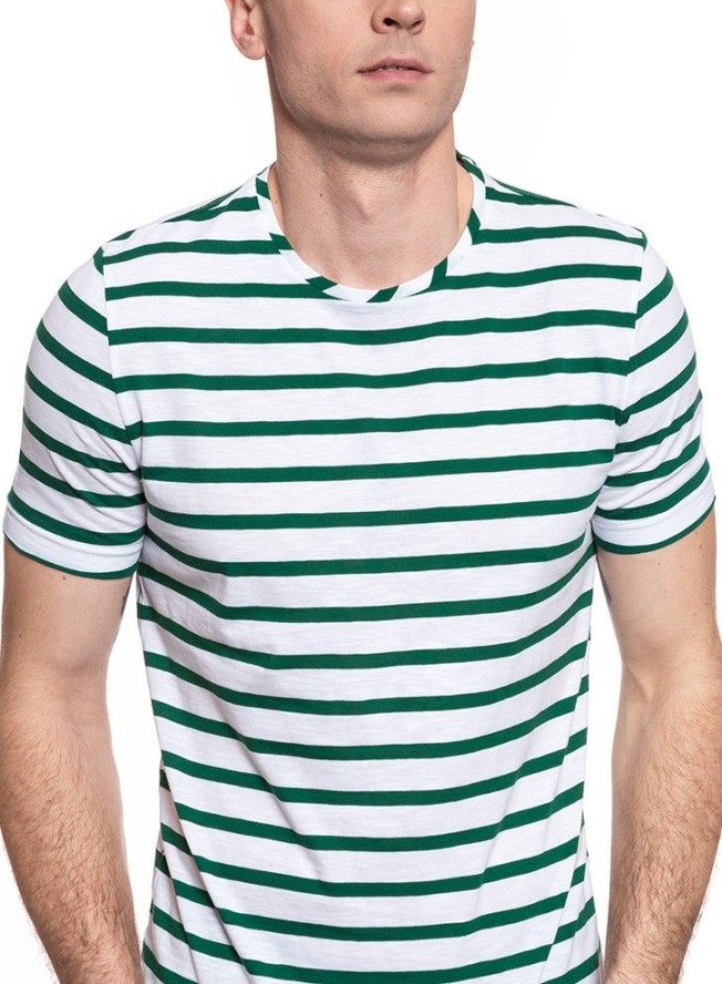 MĘSKI T-SHIRT MUSTANG ALEX C Y/D STRIPES 1009045 11572