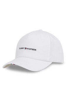 Tommy Hilfiger Czapka z daszkiem Th Foundation Soft 6 Panel Cap AM0AM13162 Biały