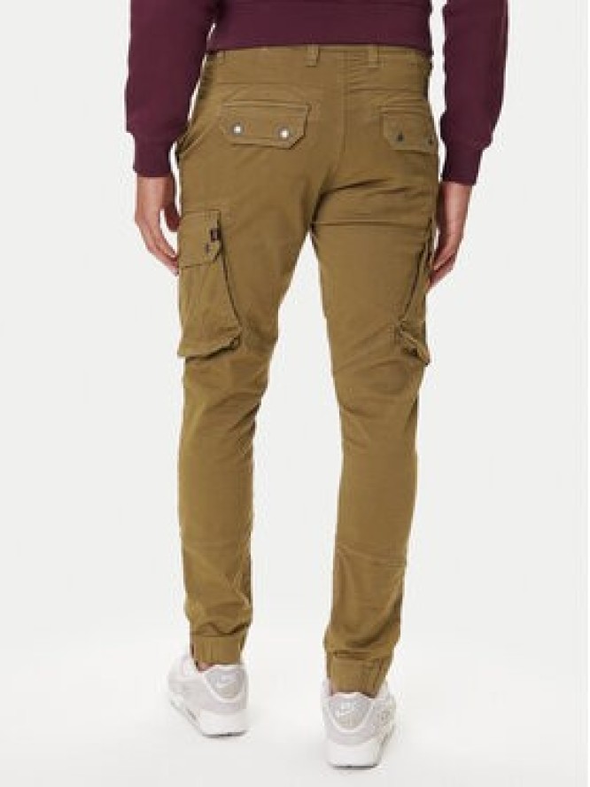 Alpha Industries Spodnie materiałowe Combat 126215 Zielony Slim Fit