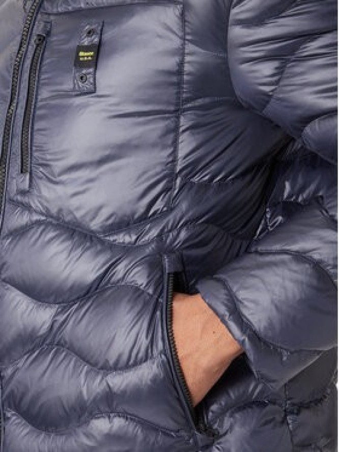 Blauer Kurtka puchowa Impermeabile 25WBLUK03068 Granatowy Regular Fit