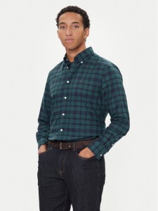 Tommy Hilfiger Koszula MW0MW41493 Zielony Regular Fit