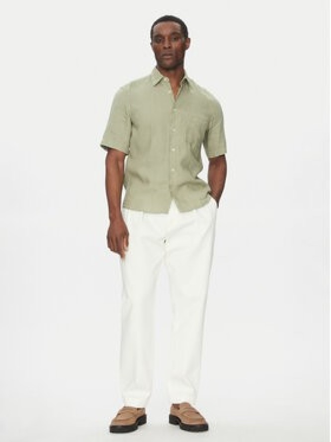 Marc O'Polo Koszula M23 7428 41002 Zielony Regular Fit