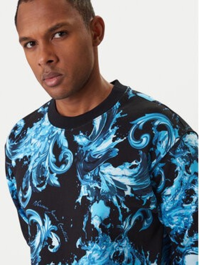 Versace Jeans Couture Bluza 80GAI3R0 FS196 Niebieski Regular Fit