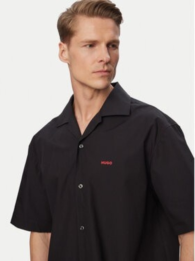 HUGO Koszula Espino 50560580 Czarny Oversize
