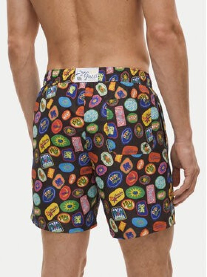 Guess Szorty kąpielowe F6GT14 WN332 Kolorowy Regular Fit