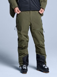 Spodnie narciarskie - Męskie - Hardshell - Freeride 3L - Oliwkowo-zielone