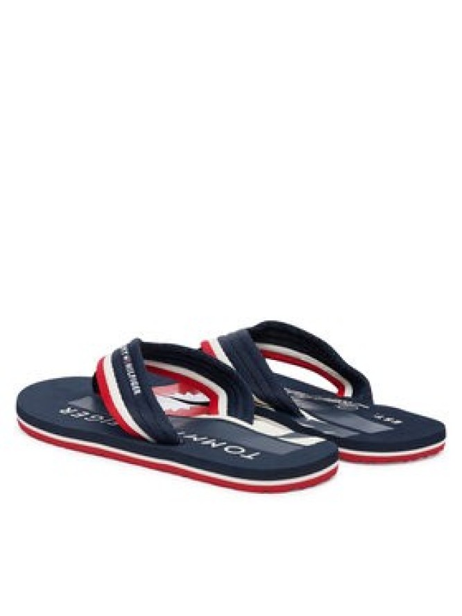 Tommy Hilfiger Japonki Patch Hilfiger Beach Sandal FM0FM05903 Granatowy